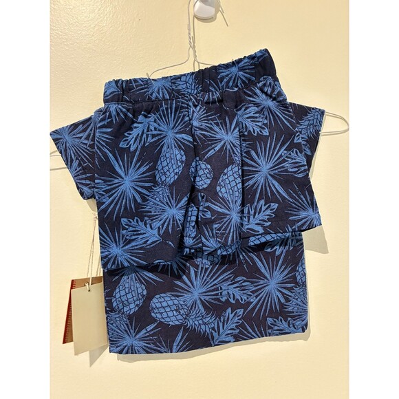 NWT Stitch & Stone Tropical Outfit - Blue Pineapples - 18M - Picture 2 of 3